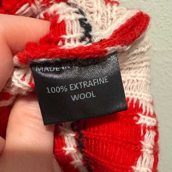 Rowing Blazers/Warm and Wonderful Diana Red Sheep Pattern Sweater - Picture 9 of 13